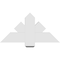 Ekena Millwork Kennewick Architectural Grade PVC Gable Bracket, 36"W x 18"H x 4"D x 6"F, 12/12 Pitch GBP036X18X0406KEN00 - alternate 3